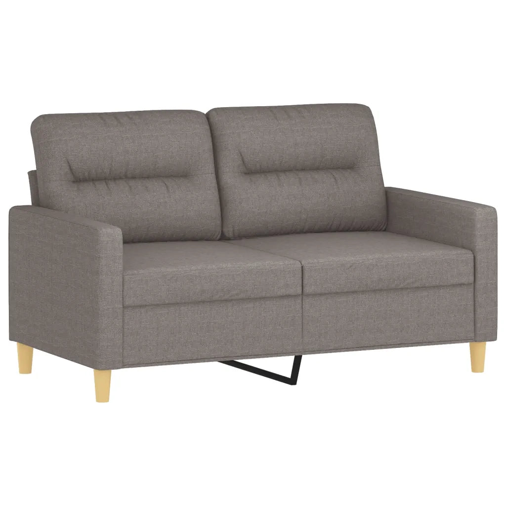 Set Divani 4 pz con Cuscini Tortora in Tessuto 3201567