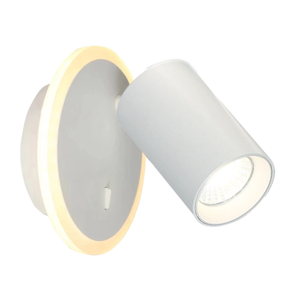 Applique spot PARMA bianca tonda orientabile GU10+LED CCT