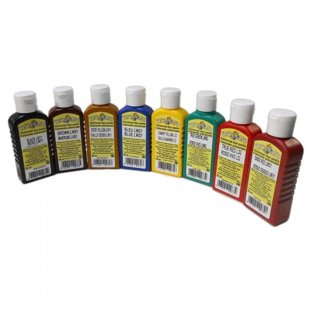 Tintamano 50ml colorante universale per pittura smalto impregnante, colori rosso ossido