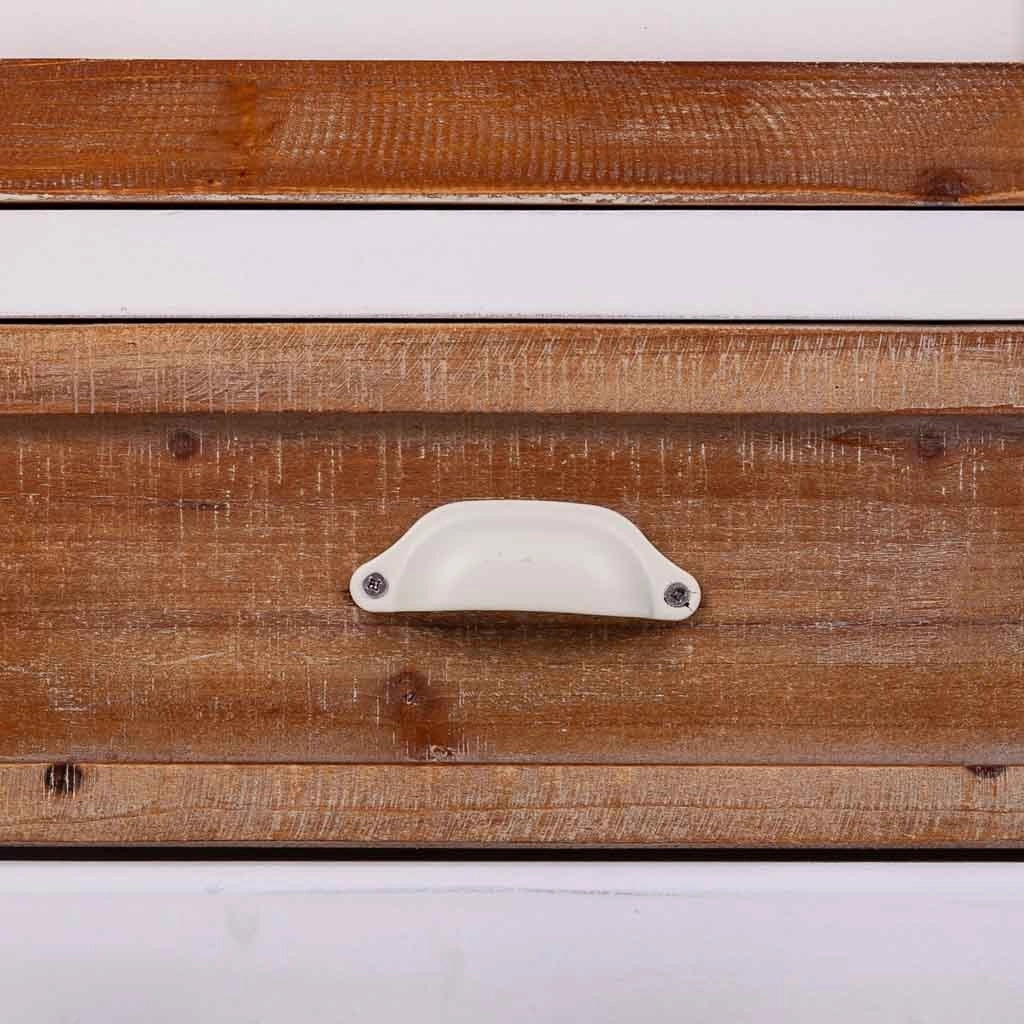 Credenza in legno bianco 90x35x90h