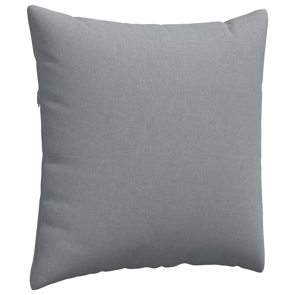 Cuscini da Divano 2 pz-Set di 2 Cuscini per Sofa Grigio chiaro 80 x 80 cm Tessuto 330140