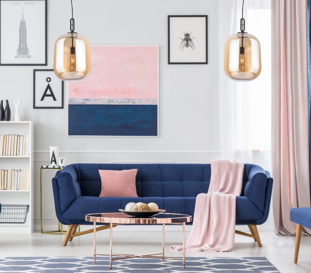 Lampada a sospensione industriale Honey ambra Ø24 E27 Maxlight