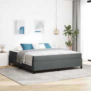 Letto a molle Grigio scuro 180 x 200 cm Tessuto