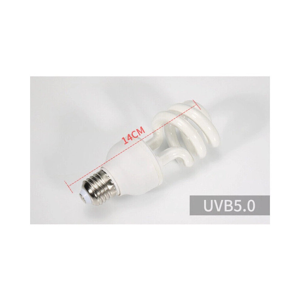 Trade Shop - Lampada Fluorescente Uvb 5.0 Luce Solare Rettili Habitat Estremamente Luminoso -