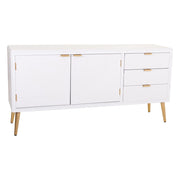 Credenza in legno bianco 145x42x71,5h