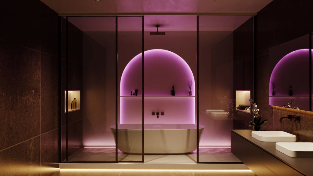 Atmos GU10 XL Lampada a Sospensione Tubolare Bianco Opaco, Installazione Superficie o Incasso, Design Regolabile - Beneito & Faure