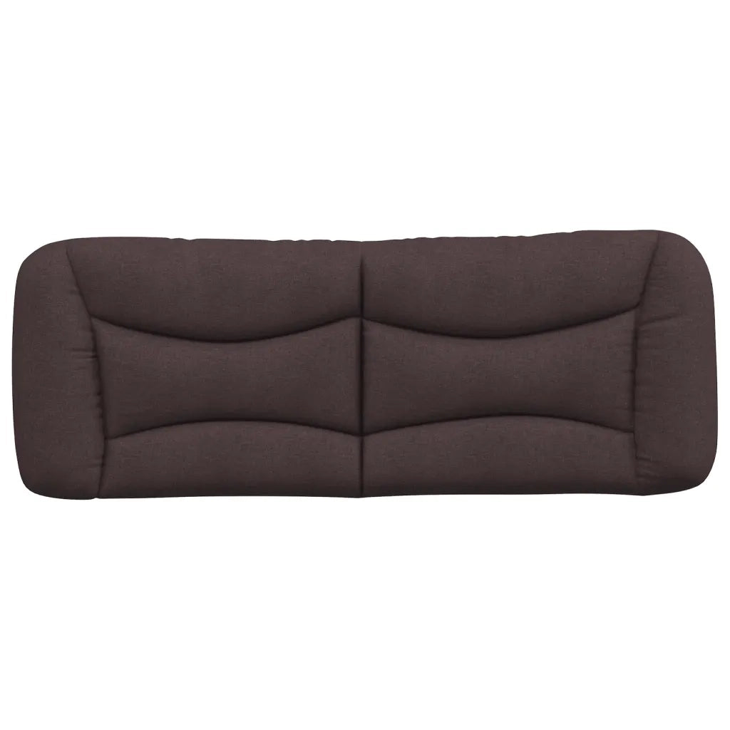 Cuscino Testiera Hvar Marrone Scuro 120 cm in Tessuto 374564