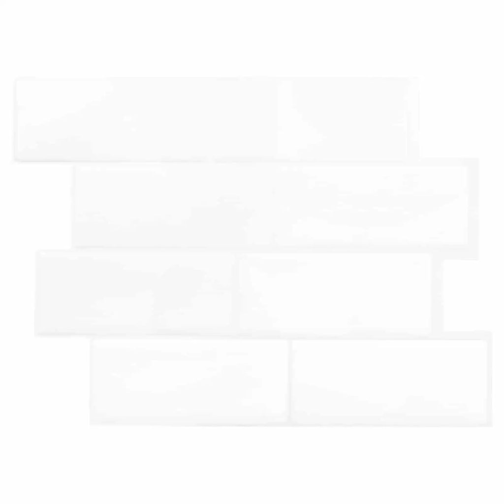 Piastrella subway 20 pcs Bianco 29 x 21 cm Poliuretano e PET 42046139