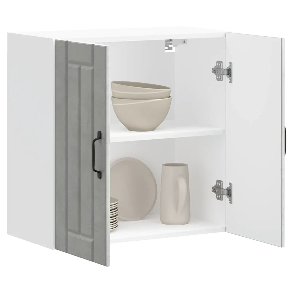 Pensile da Cucina | Mobile da Cucina Lucca Grigio Cemento in Legno Multistrato
