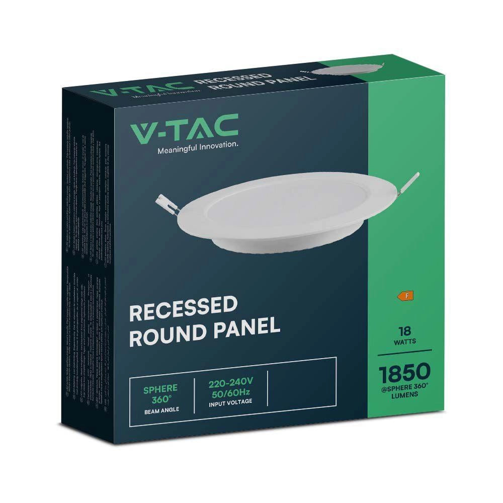 Faretto incasso LED tondo 18W 4000K V-TAC VT-61018