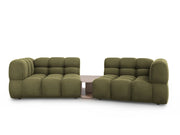 Cosmopolitan Design - Divano modulare "Sky" 2 posti in velluto verde chiaro 