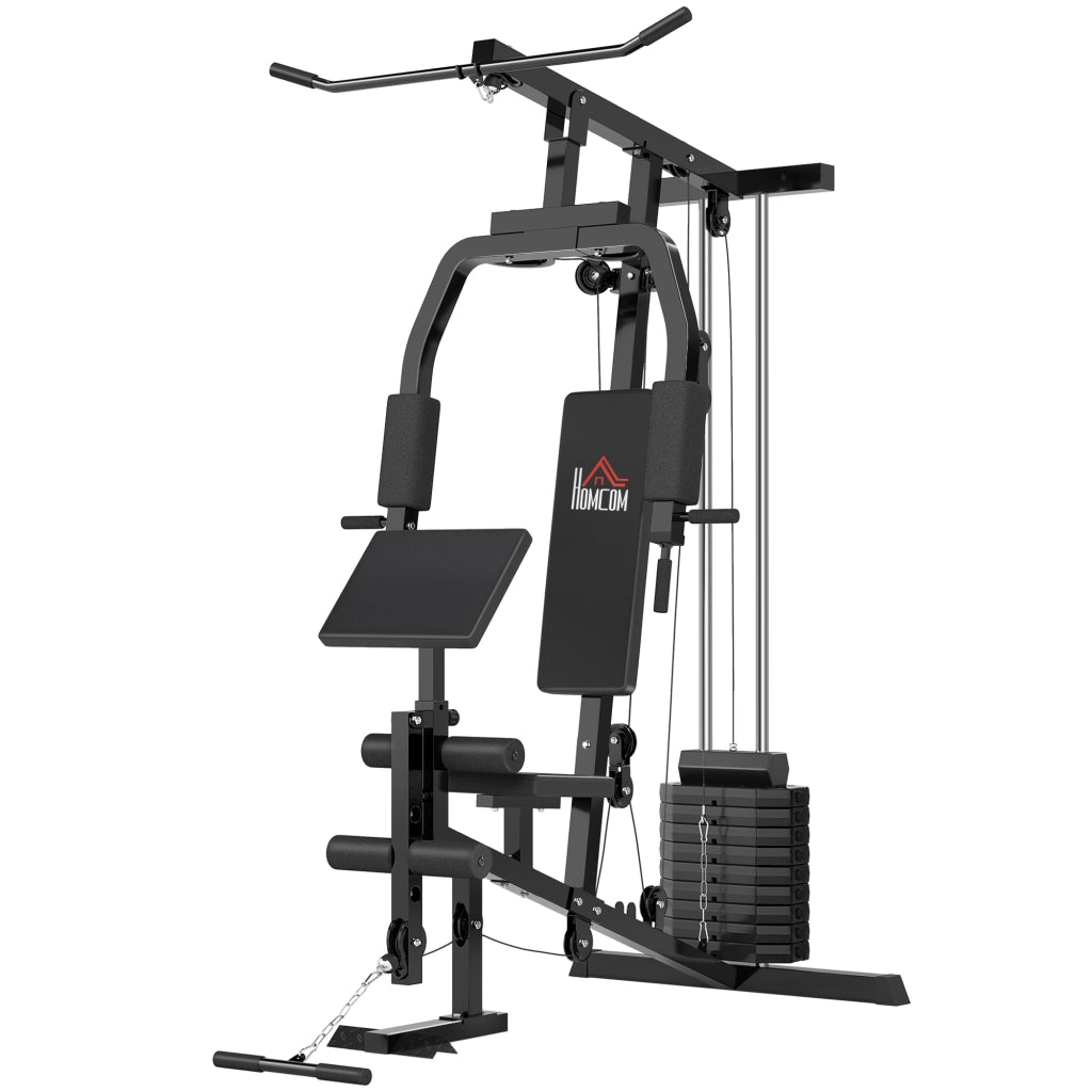Stazione fitness multifunzione ¨C Xylo ¨C con lat machine, cavi, panca pettorali, butterfly, leg press, 45kg