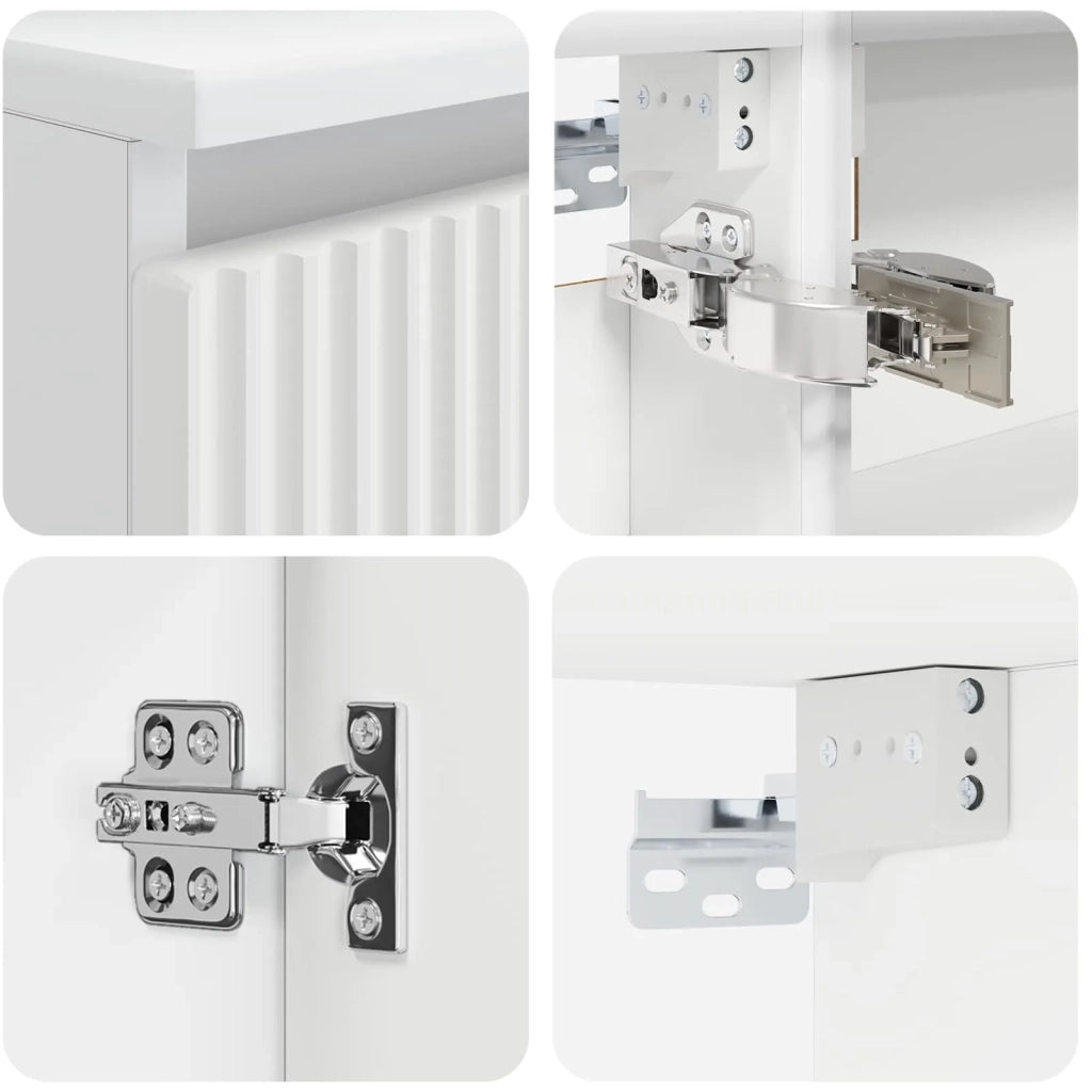 Set di mobili per il bagno 4 pz Bianco 3407447