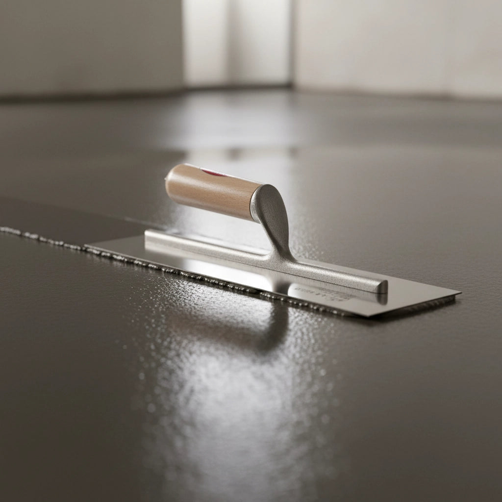 Frattone americano lungo liscio con manico in legno 36x12 cm
