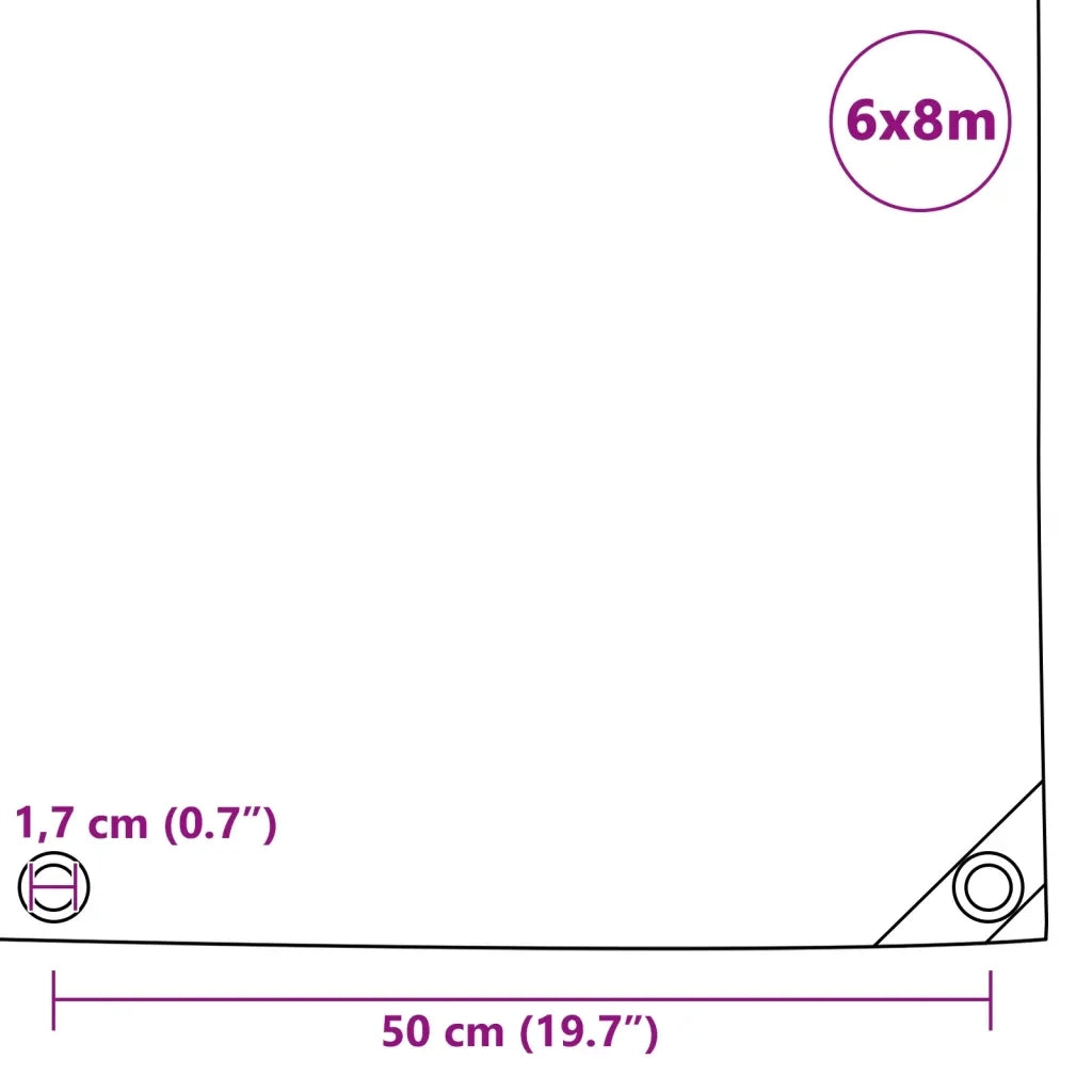 Telone 650 g/m2 6x8 m Verde