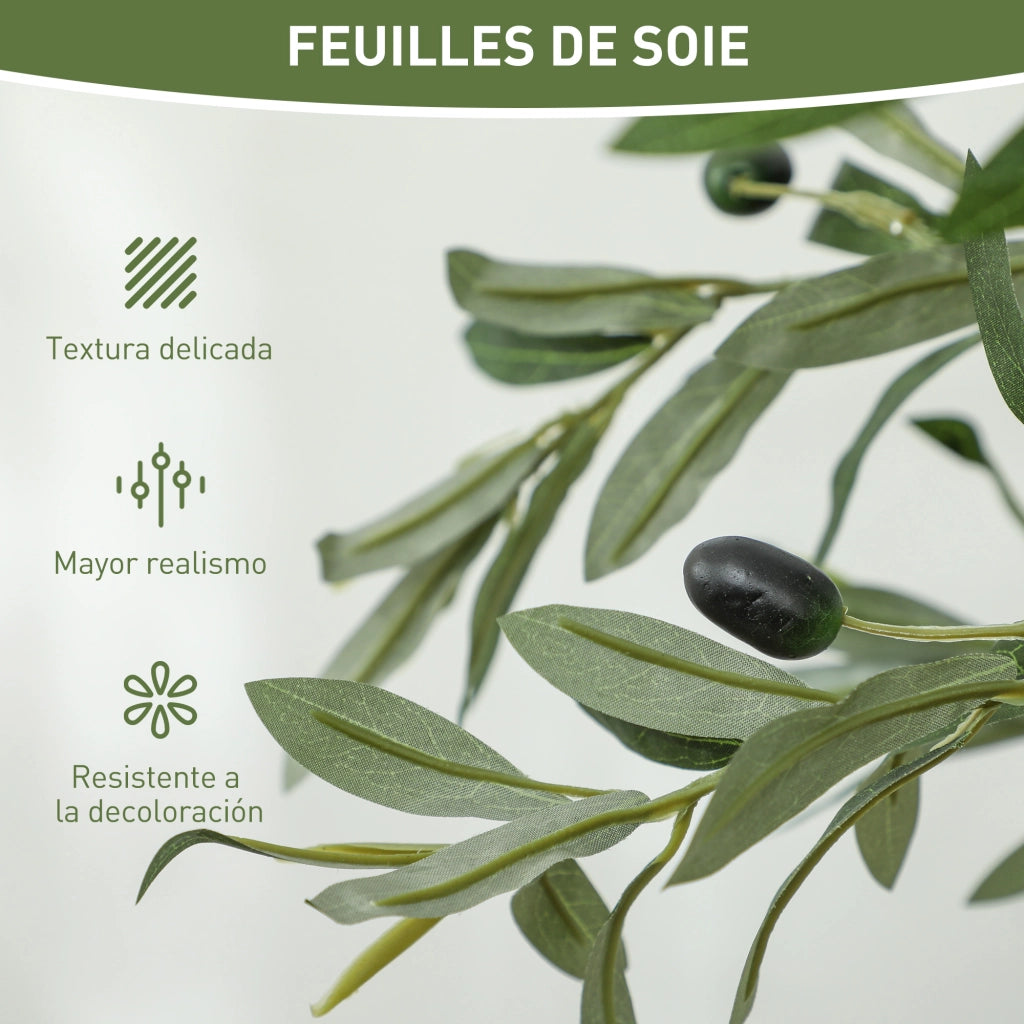 Albero di Olivo Artificiale ¨C Minimal ¨C Verde 120 cm