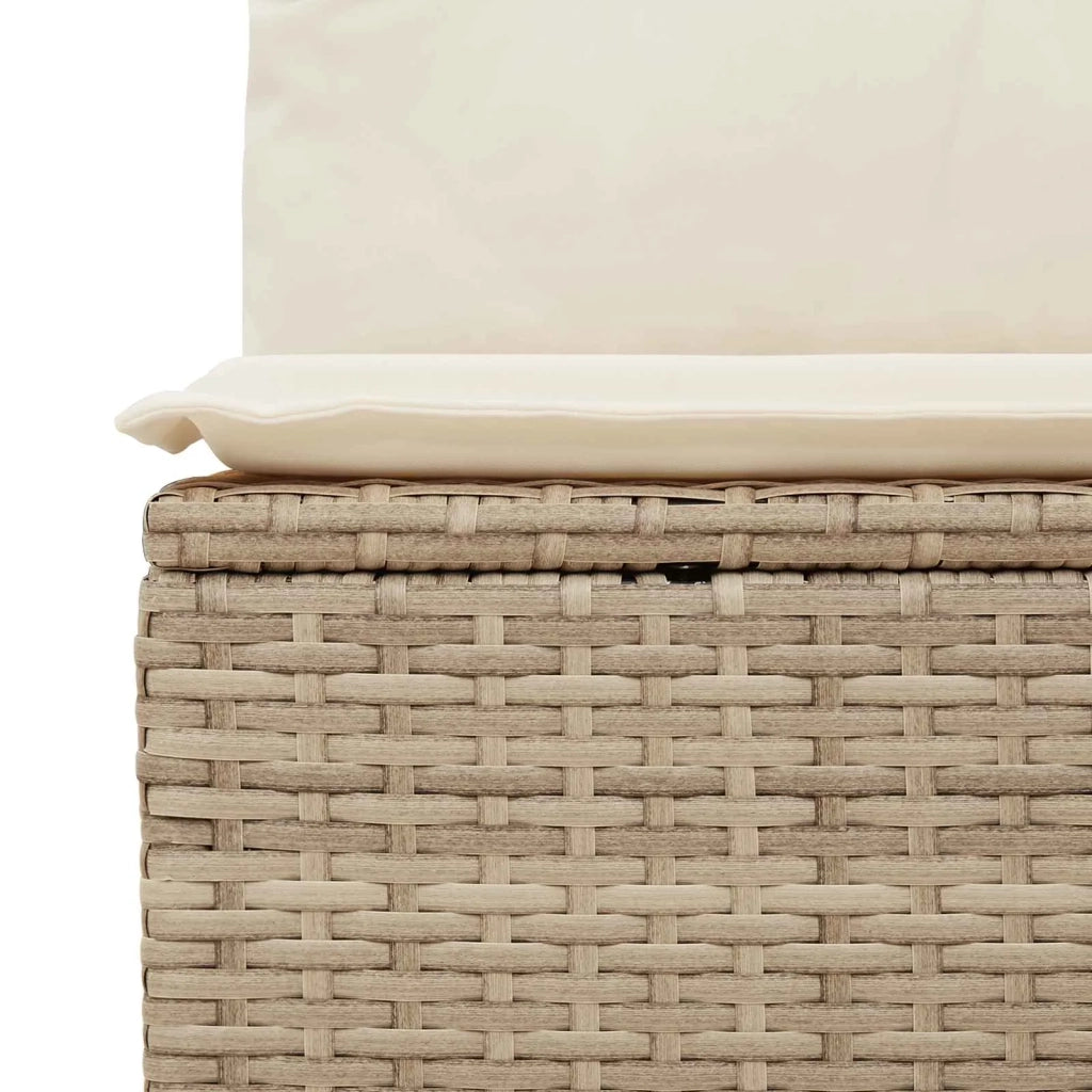 Panchina da Giardino | Panca da Giardino Beige polyrattan