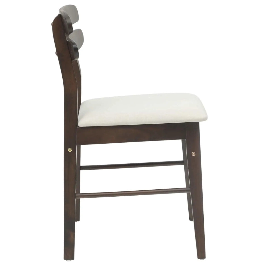 Sedia da pranzo 2 pcs Marrone chiaro e chiaro 42020510