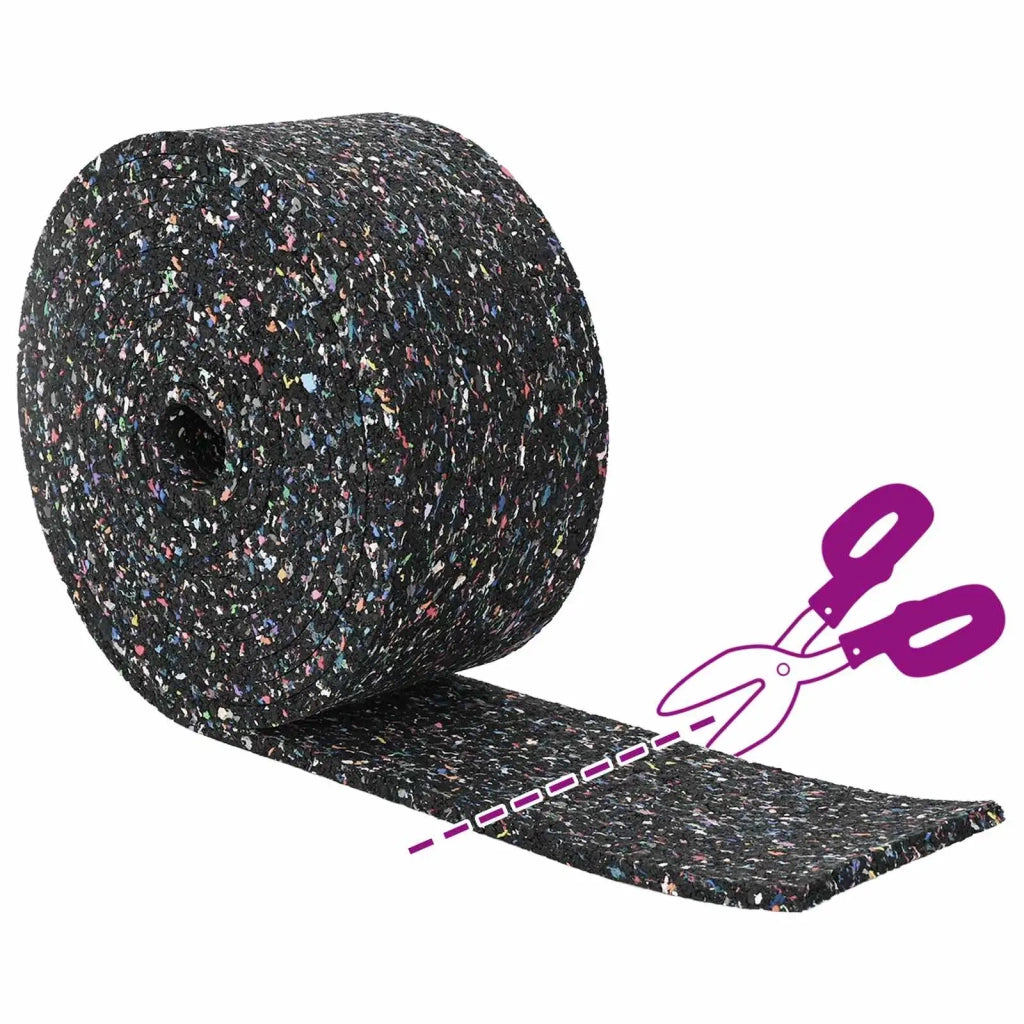 Rotolo di Granulato in Gomma Nero 1000 x 10 x 0,8 cm Gomma 42027287
