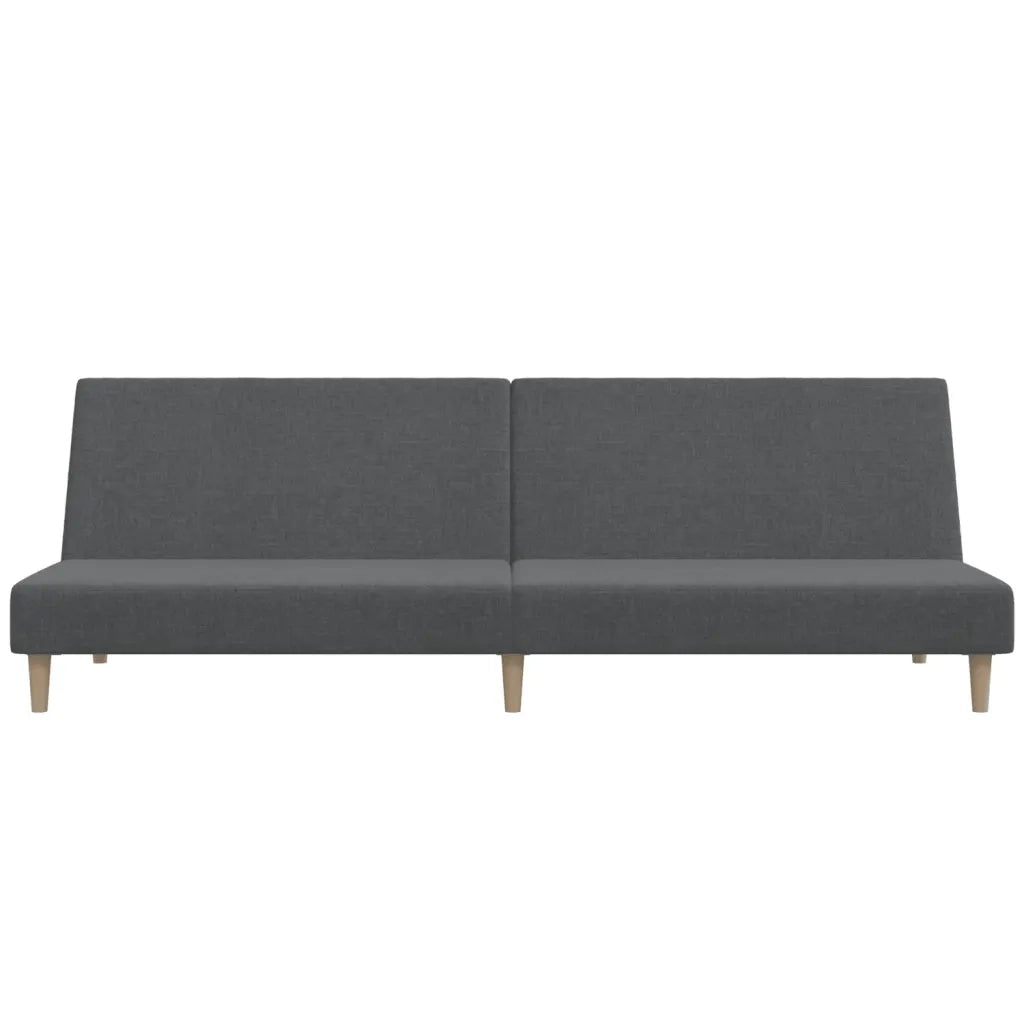 Divano Letto a 2 Posti Grigio Chiaro in Tessuto 375723