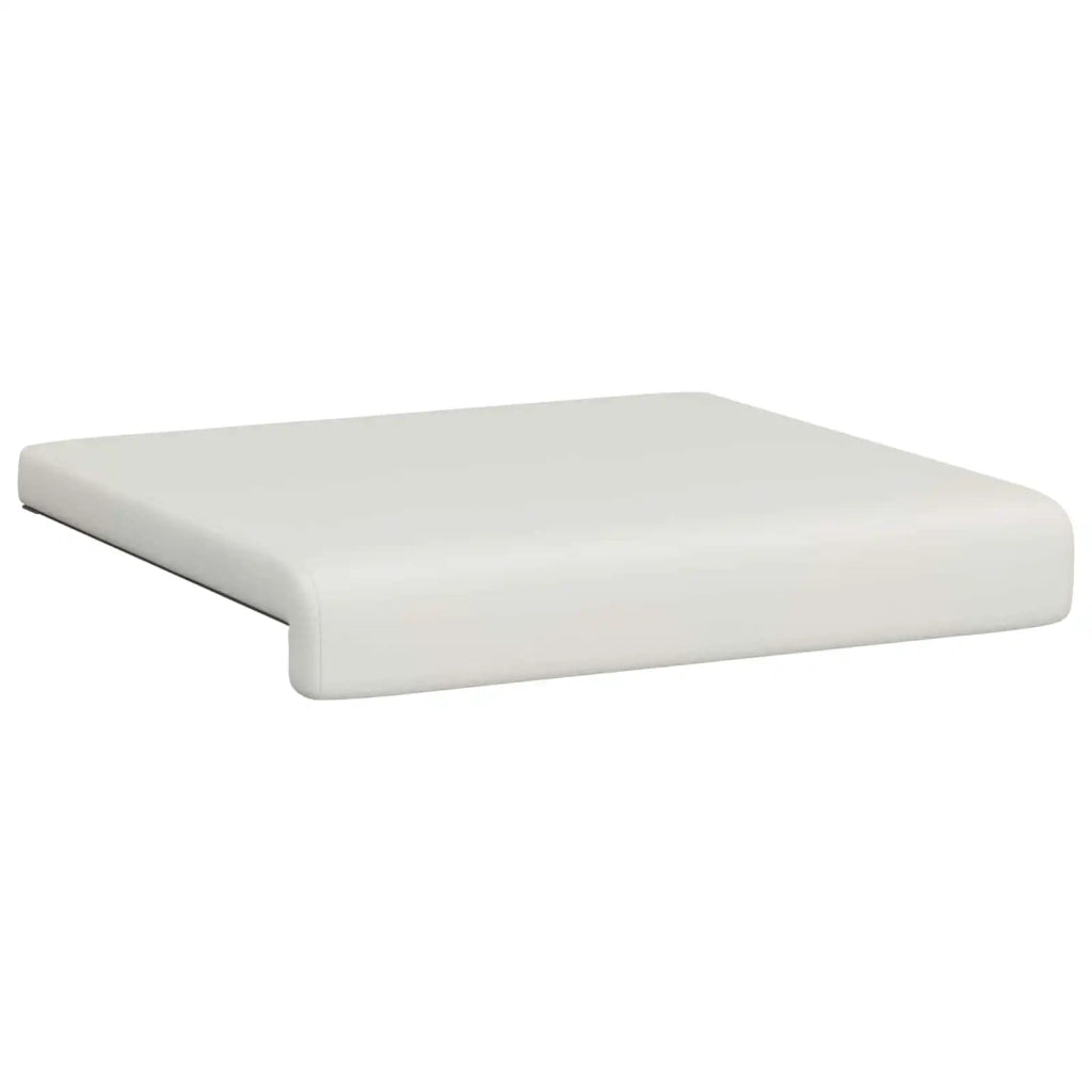 Cuscino per panchina 2 pcs Similpelle Bianco Profondità 35 cm 42043041