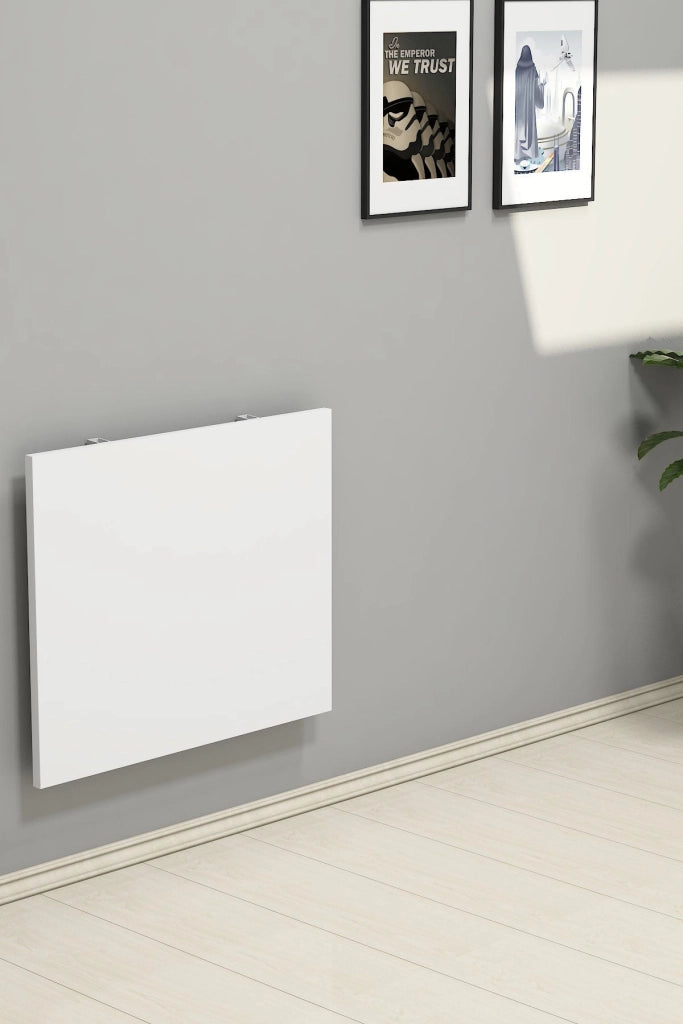 Lessolo, Tavolo Pieghevole un Posto, 60x50x2h cm Bianco