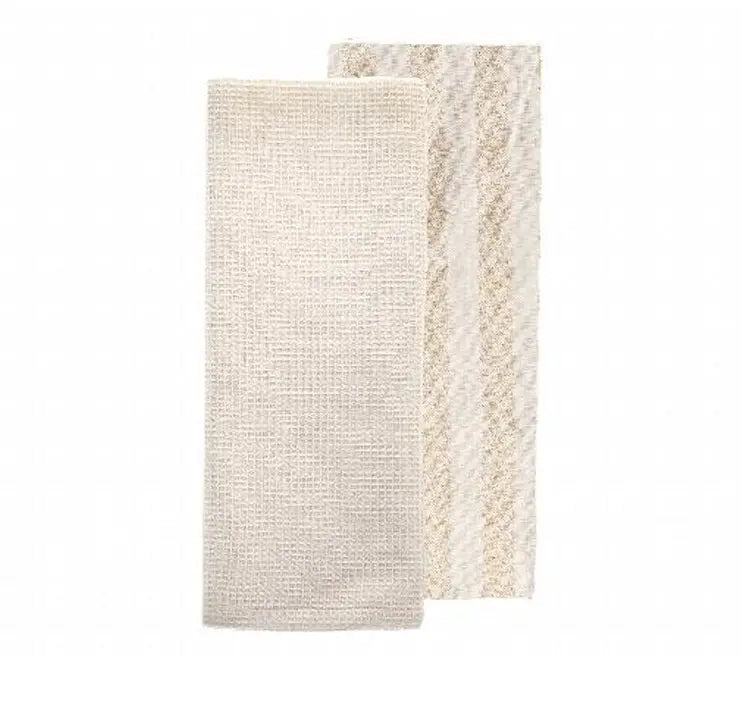 Confezione da 2 Strofinacci Cotone/Polies. Glam 50×70 cm
