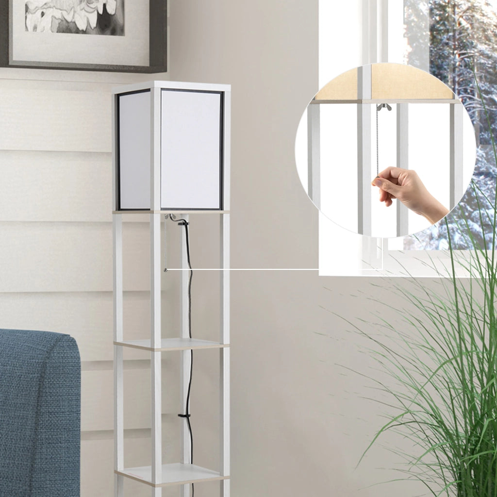 Libreria scaffale ¨C Minimal ¨C MDF bianco 26x26x160 cm