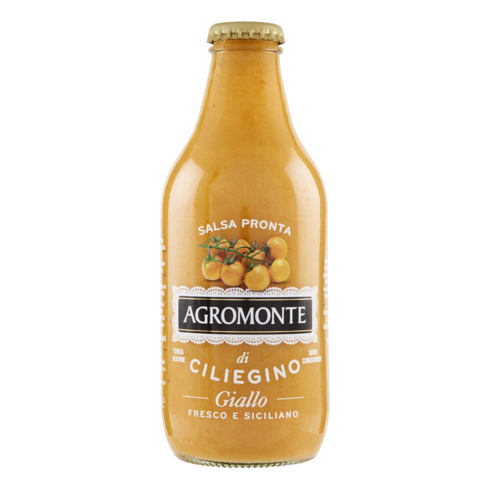 Agromonte salsa pronta di ciliegino giallo 3 bottiglie da 330 grammi