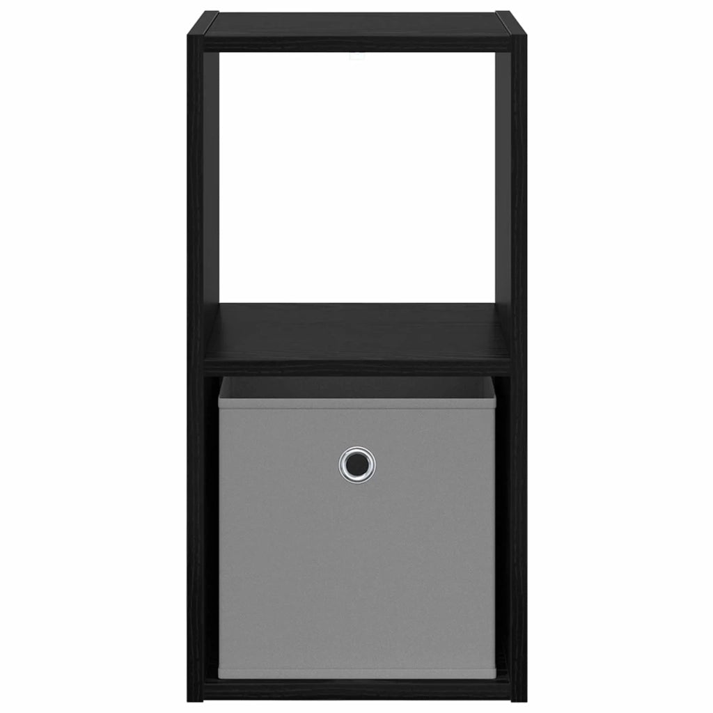 Comodino Rovere Nero 30,5 x 27 x 59,5 cm Legno multistrato 8000614
