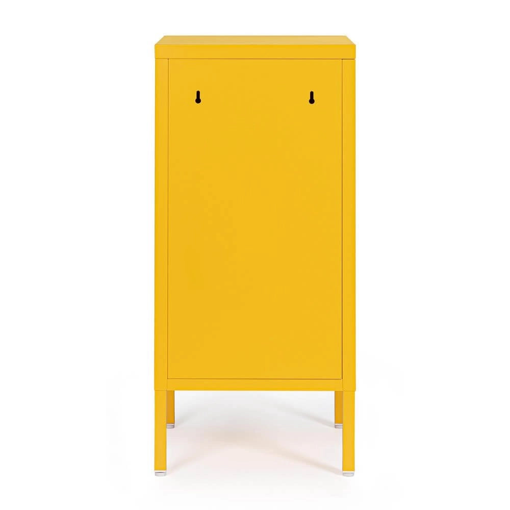 Comodino Acciaio Giallo Industriale da Interno - CLIFTON