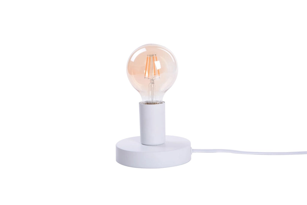 Lampada da tavolo minimal bianca E27 Bowie Rabalux 6570