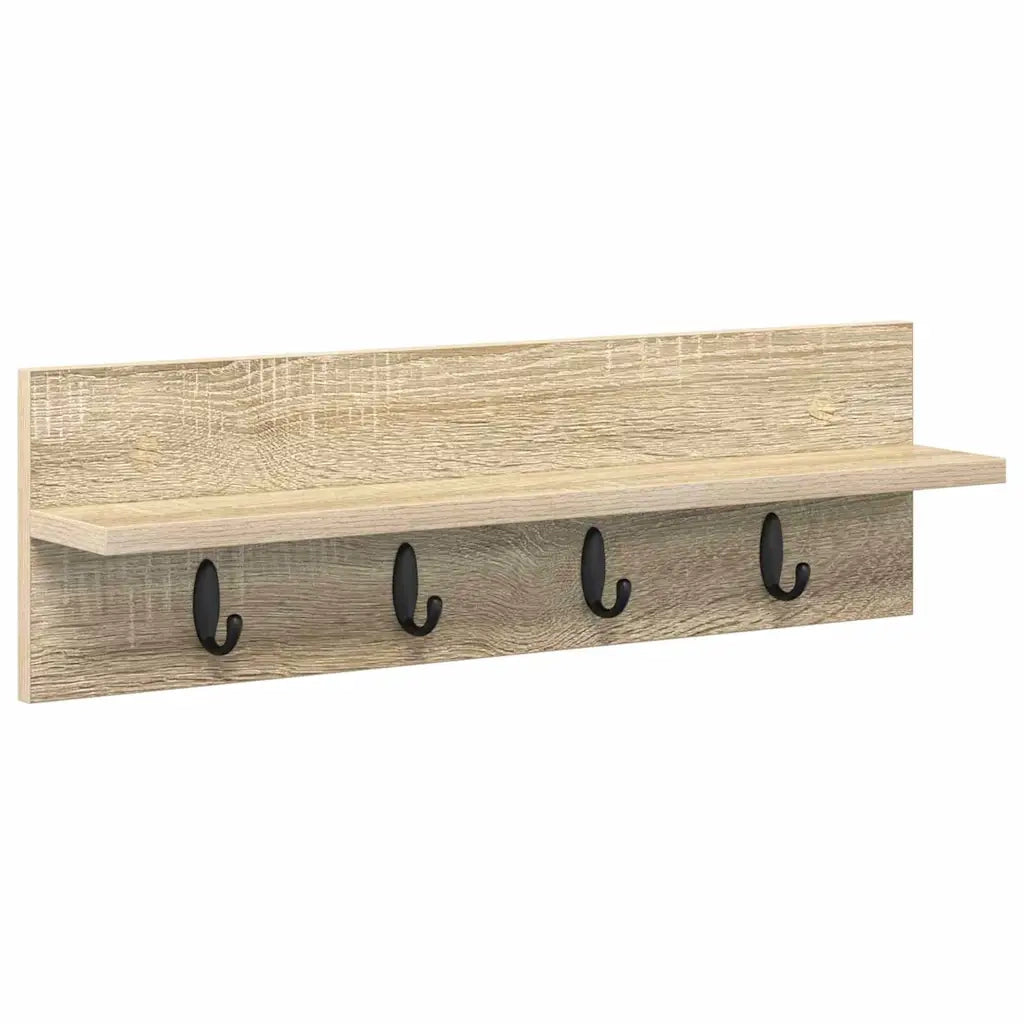 Appendiabiti a muro Rovere Sonoma 60 x 10,5 x 18 cm 874389