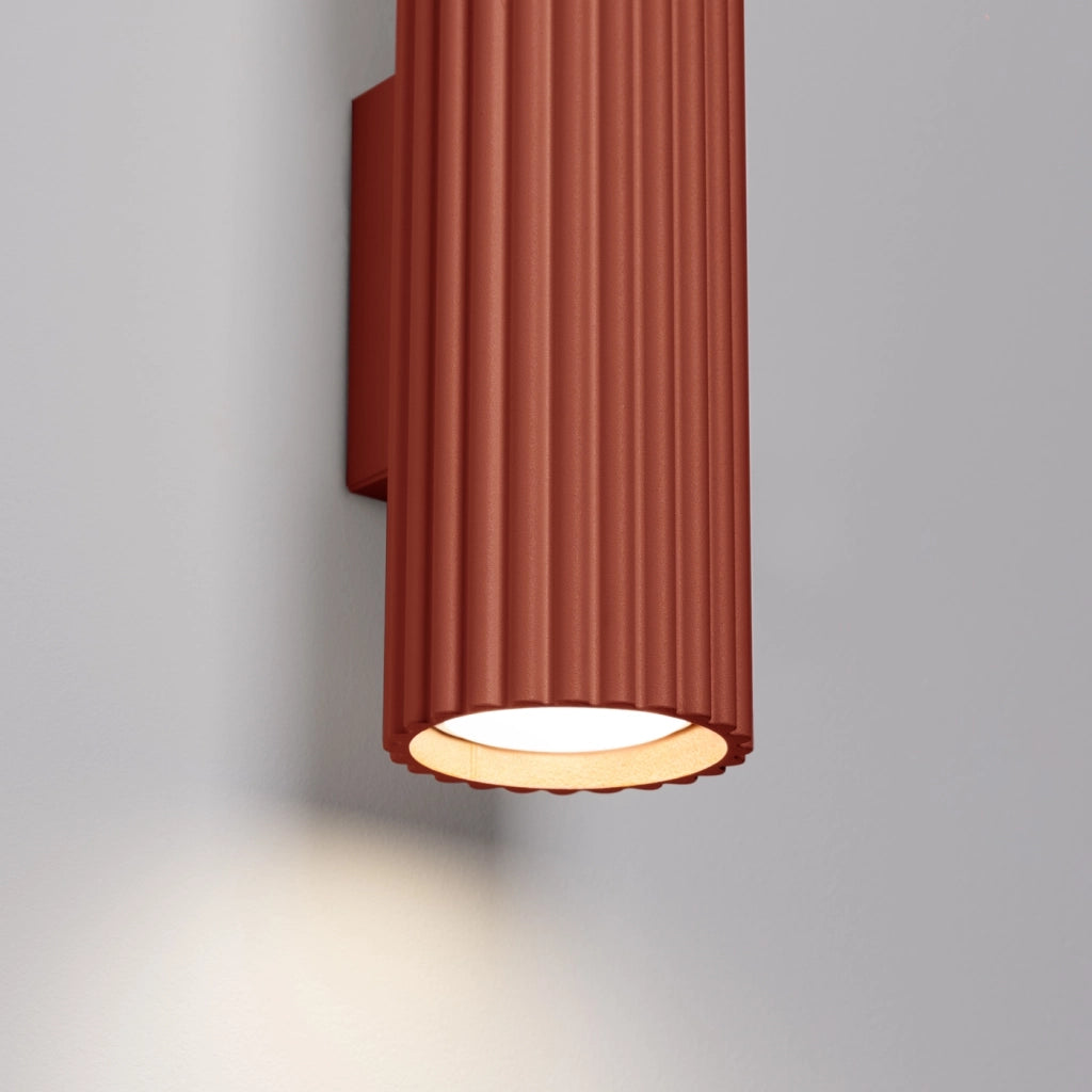 Lampada da parete KARBON 20 rosso ocra