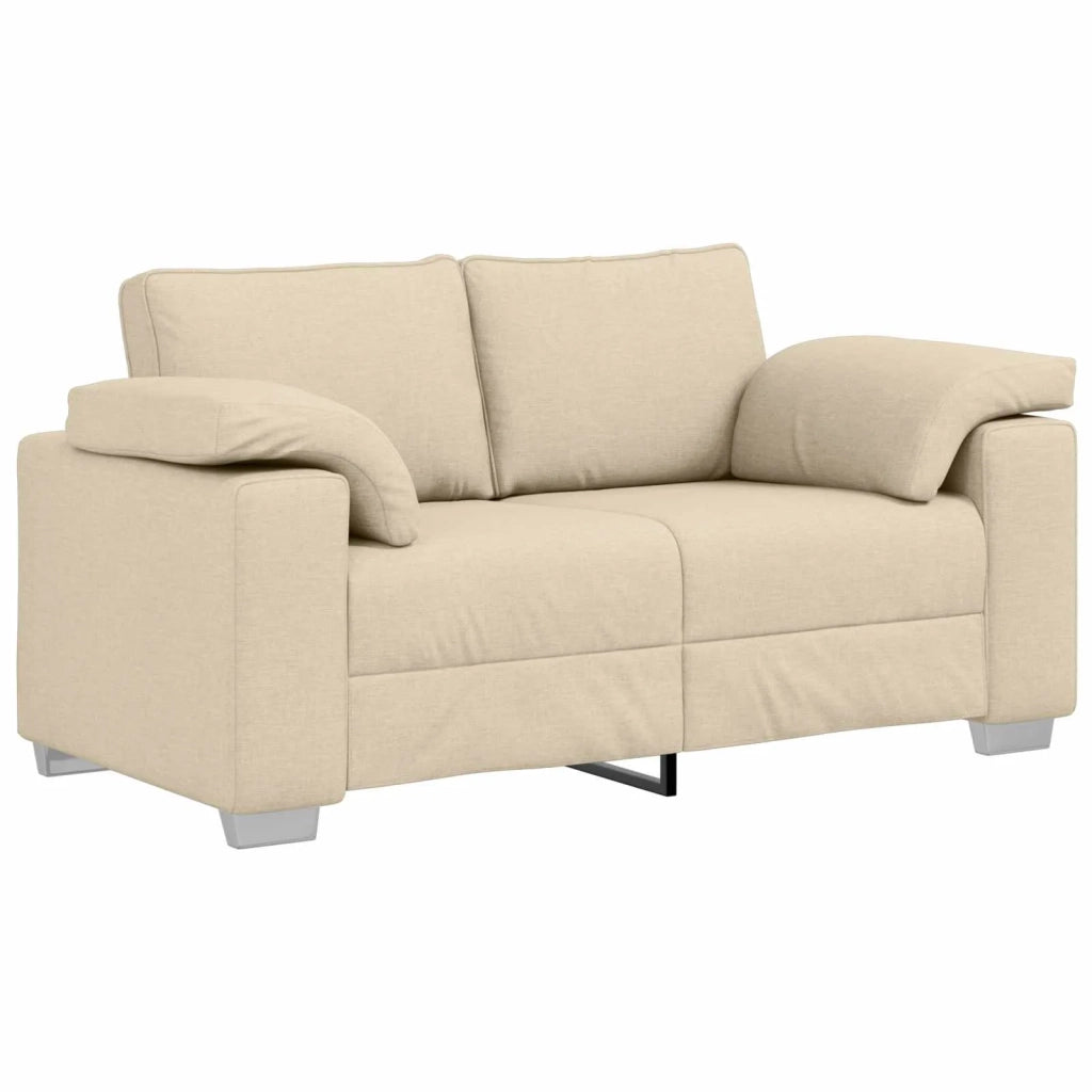 Divano 2 pcs Crema 219 x 80 x 82 cm Tessuto 3324747