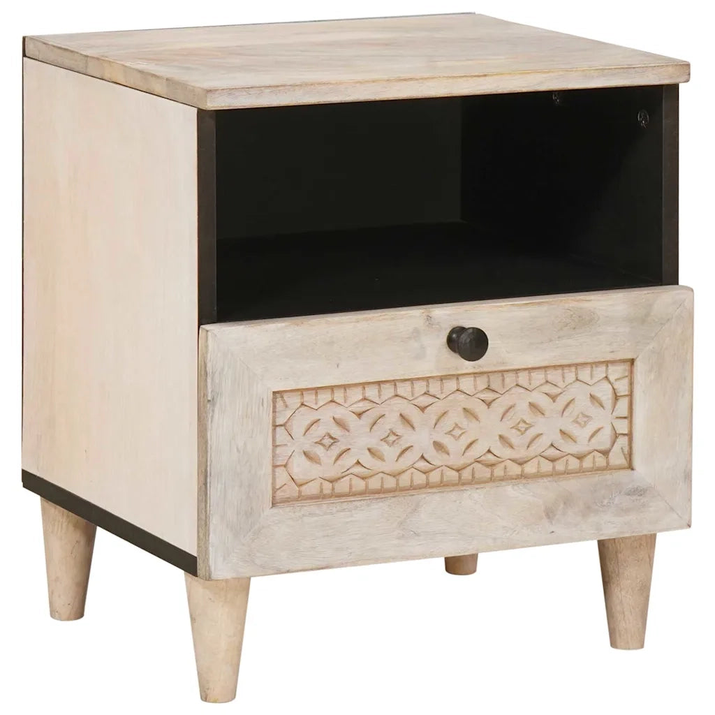 Armadio da Notte Bianco 40 x 33 x 46 cm Legno ingegnerizzato 4018122