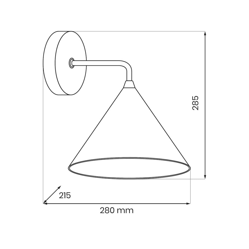 Applique moderna rame cono 1xGX53 10W Capital Milagro