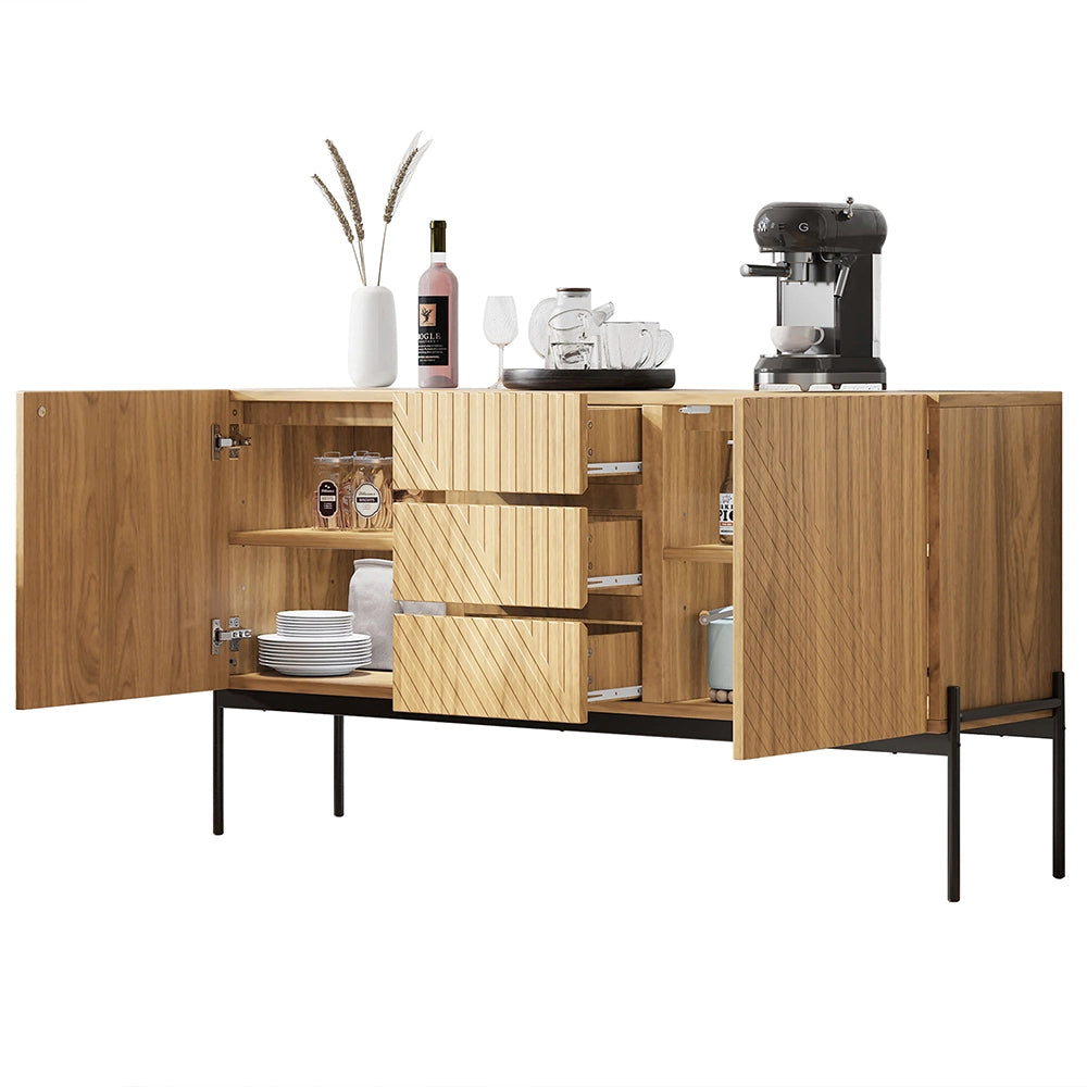 Buffet TV - Xylo - 2porte+3cassetti 140x40x75cm