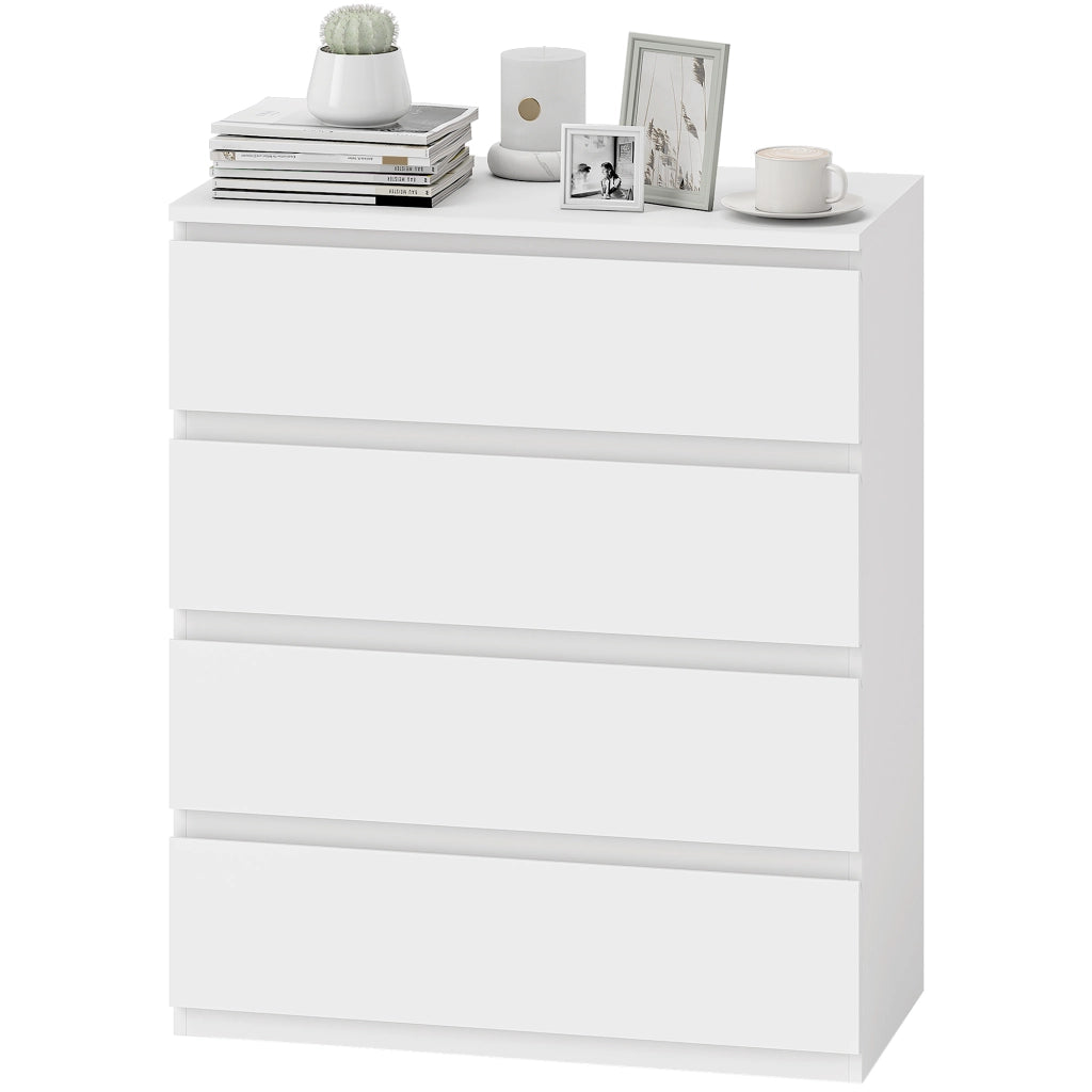 Cassettiera 4 Cassetti ¨C Zephmum ¨C Bianco 80x39x95