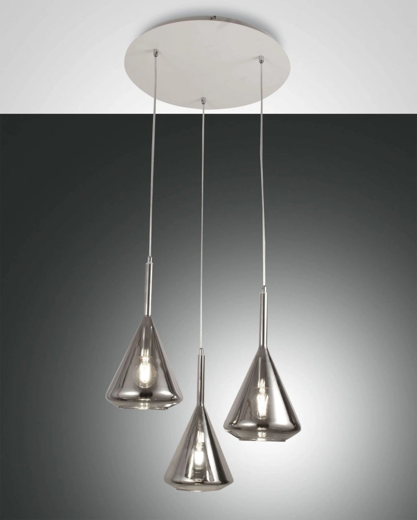 TRIS SOSPENSIONE FUME' 3 LUCI 3582-47-126