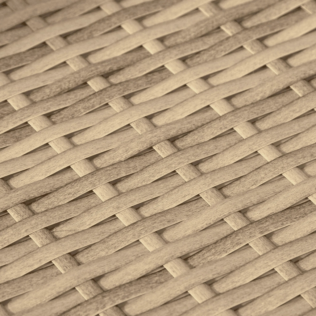 Set Divano da Giardino 10 pz con Cuscini Beige in Polyrattan 3253026
