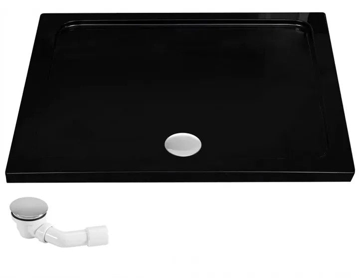Cabina Doccia Solar Black Mat 100x80 senza piatto doccia