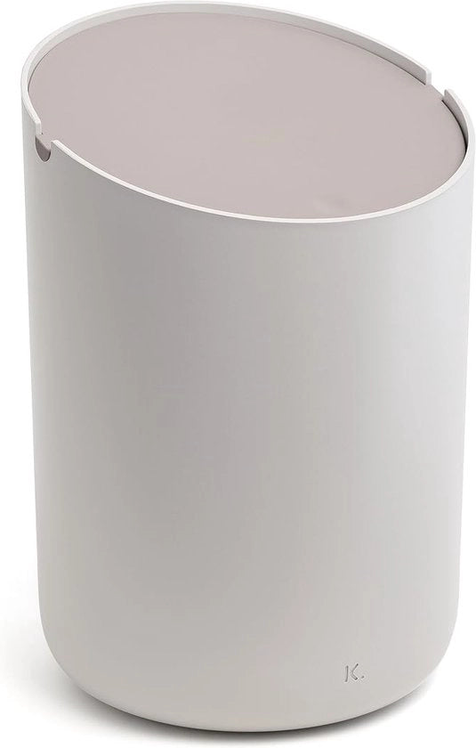 Afvalemmer per bagno in acciaio inox, 2L, volume, antiscivolo, inclusa (leggera)