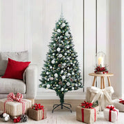 Albero di Natale artificiale con 150 LED Verde 150 cm 3396254