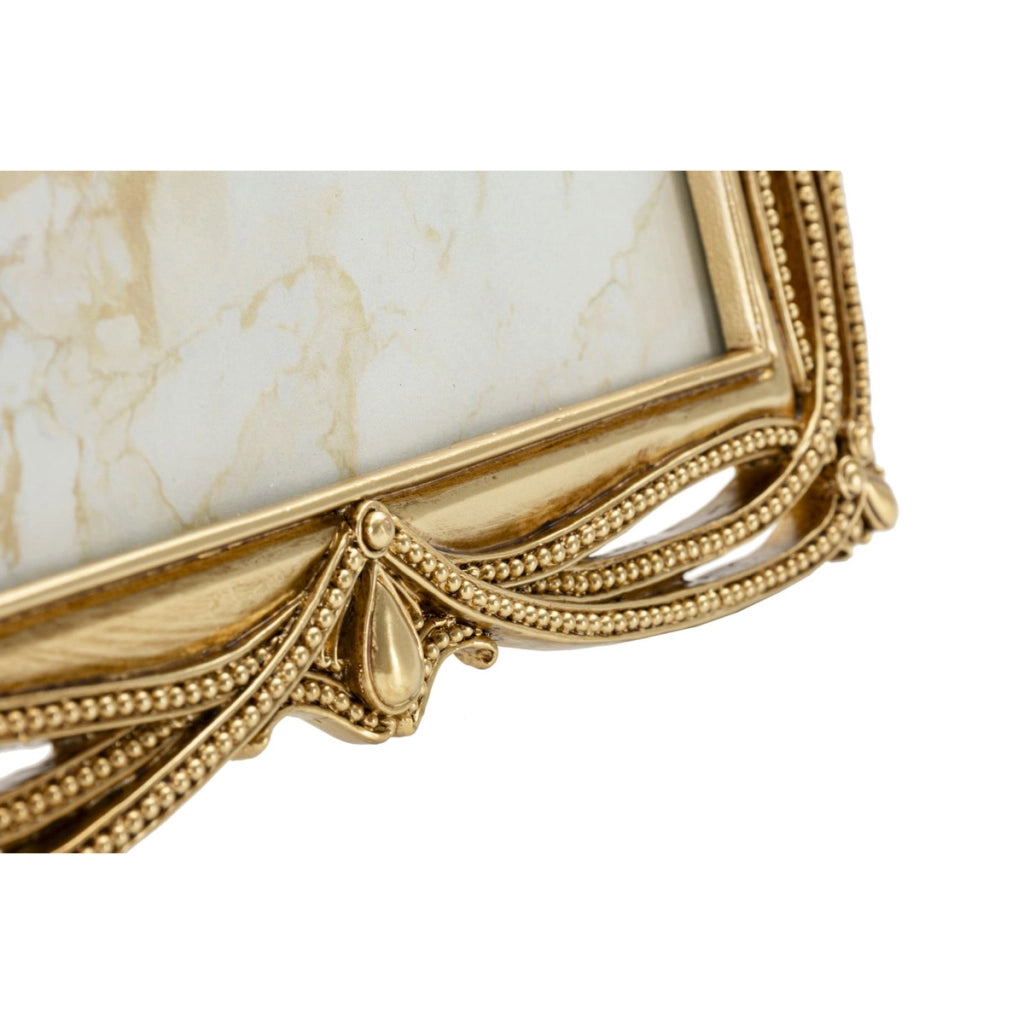 Cornice portafoto Line oro dal profilo lineare 20x25 cm
