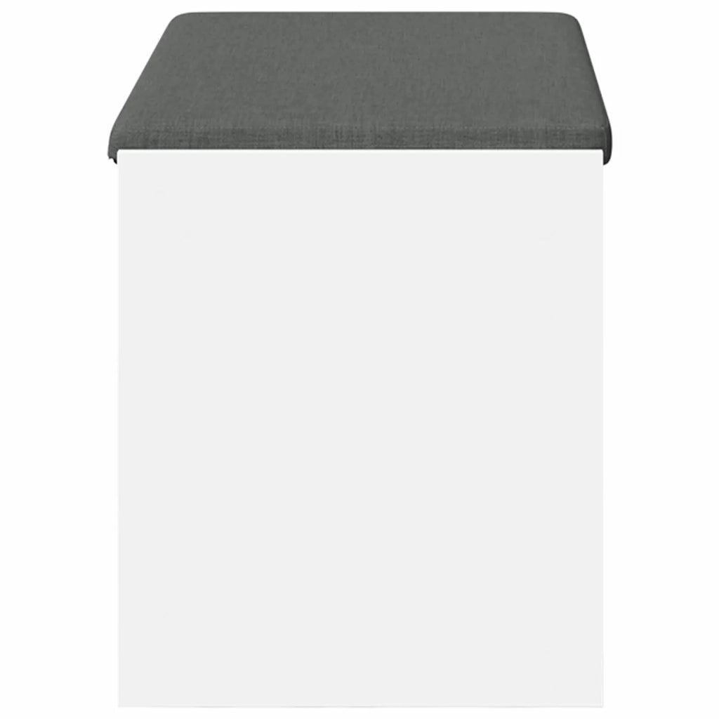 Panca per ingresso con cuscino Bianco 83 x 38 x 45 cm