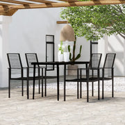Set da Pranzo da Giardino 5 pz Nero 3099205