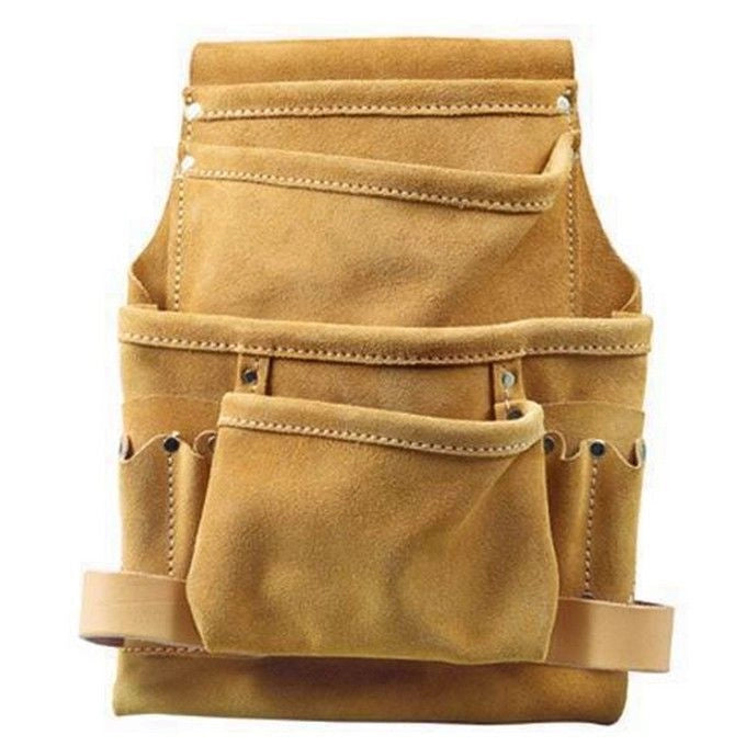 Vigor Blinky 40570-30 Denver Borsa Carpentiere in Vera Pelle 6 Tasche 2 Portamartelli 1 Portamatite