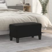 Panca Nera 70x35x41 cm in Microfibra 349448