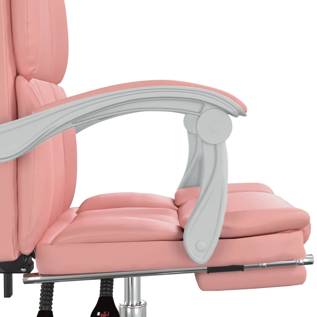 Poltrona da Ufficio Reclinabile Rosa in Similpelle 349633